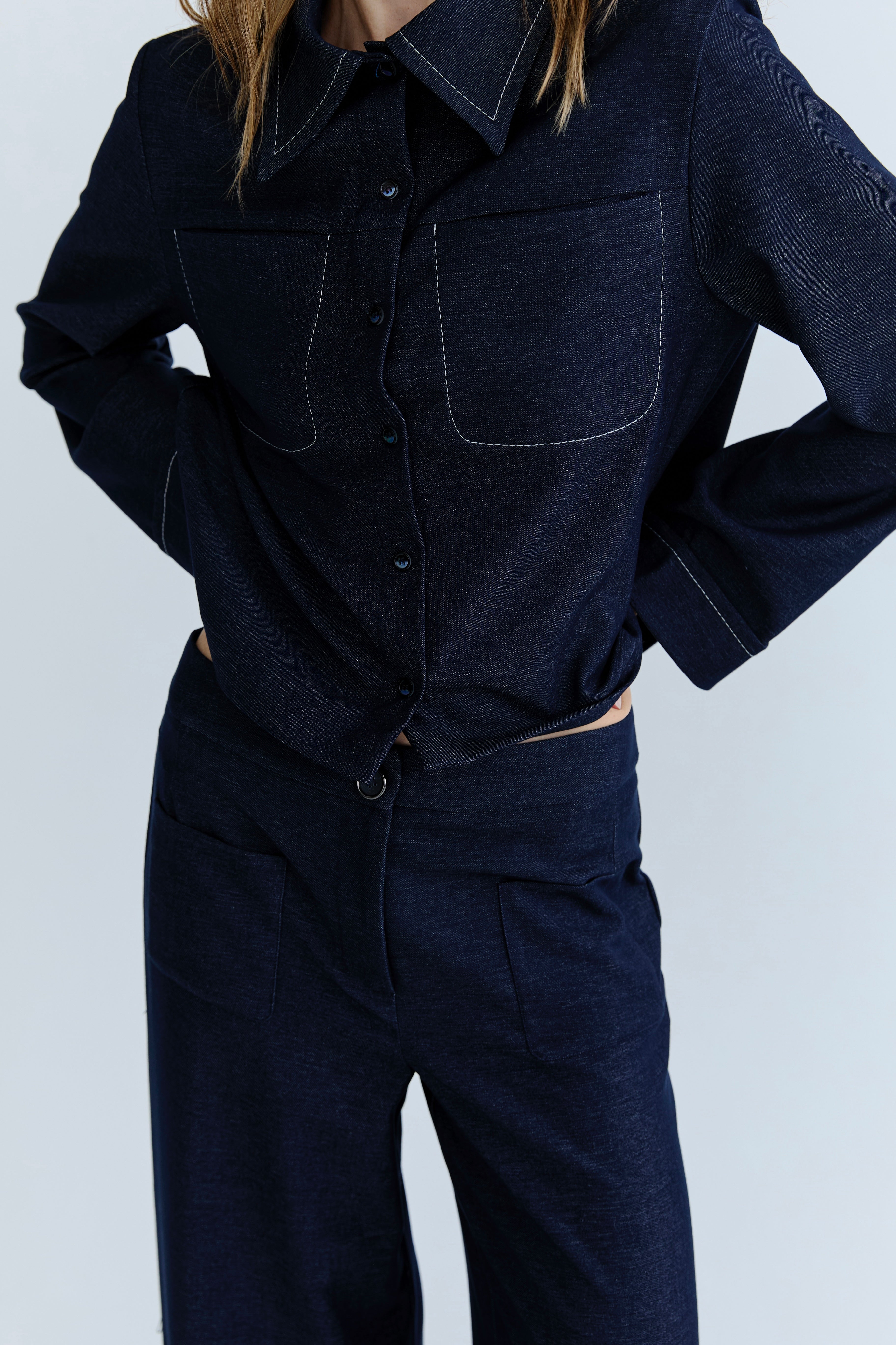 Lottie Shirt - Indigo