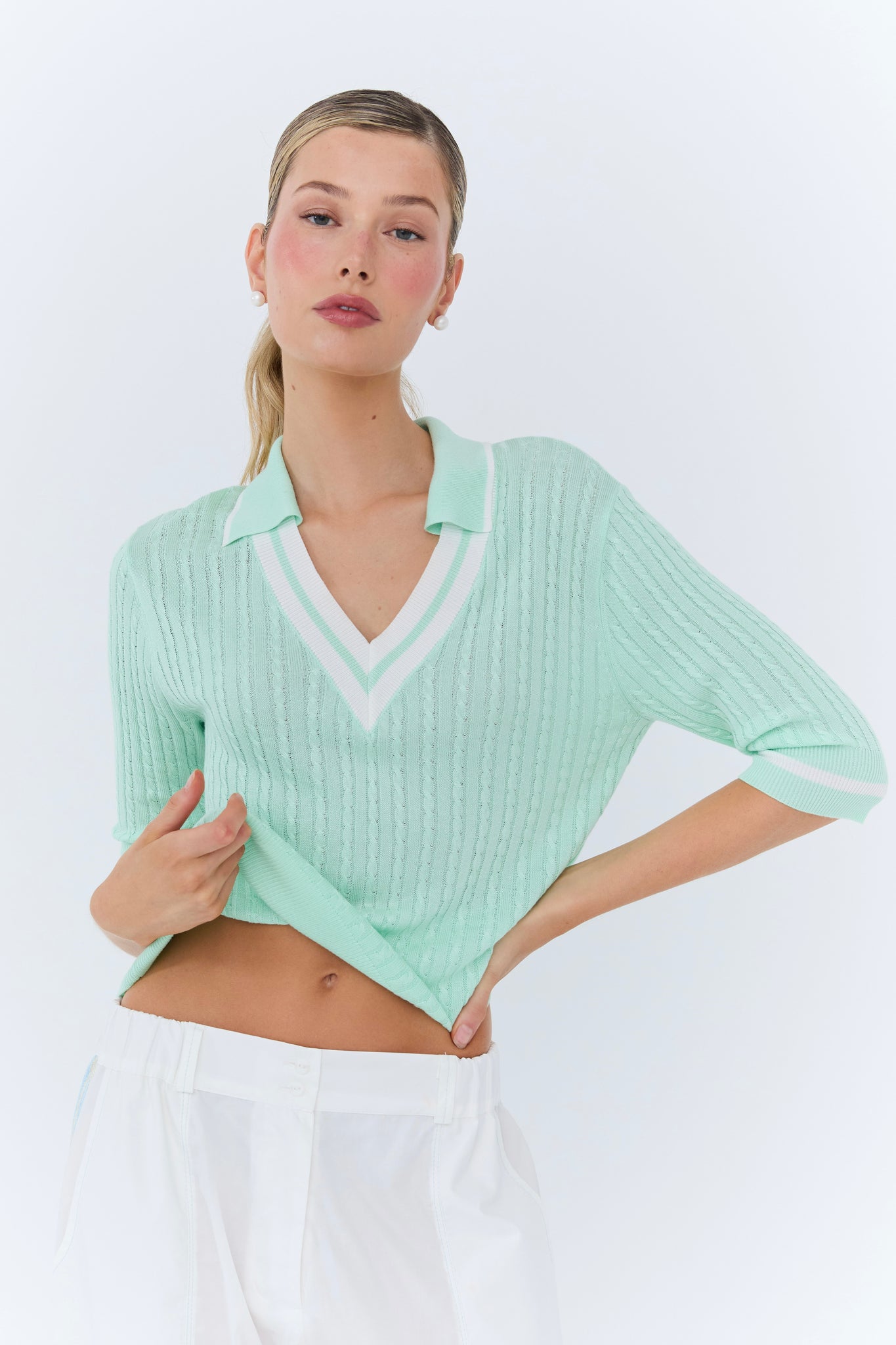 Michèle Polo Knit - Mint