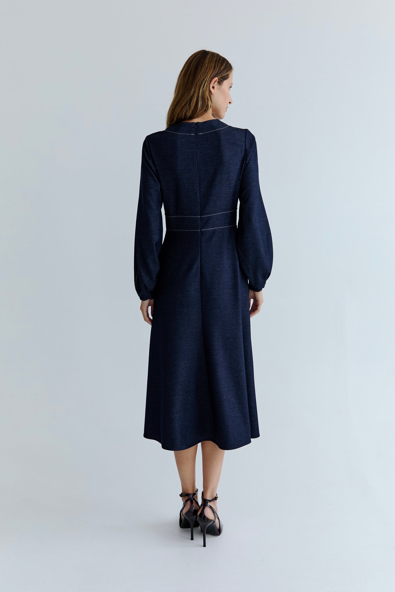 Victoria Dress - Indigo