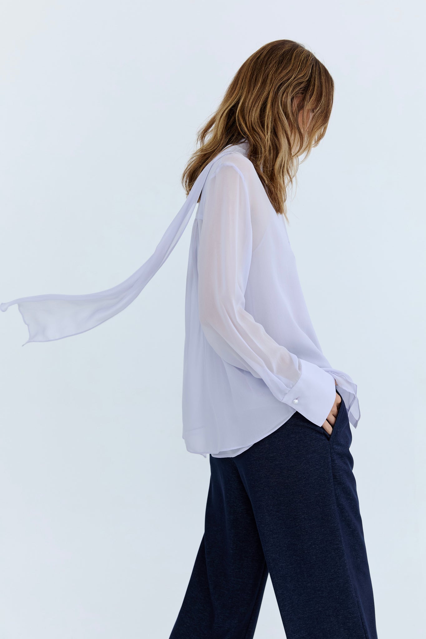 Elodie Silk Blouse - Lilac