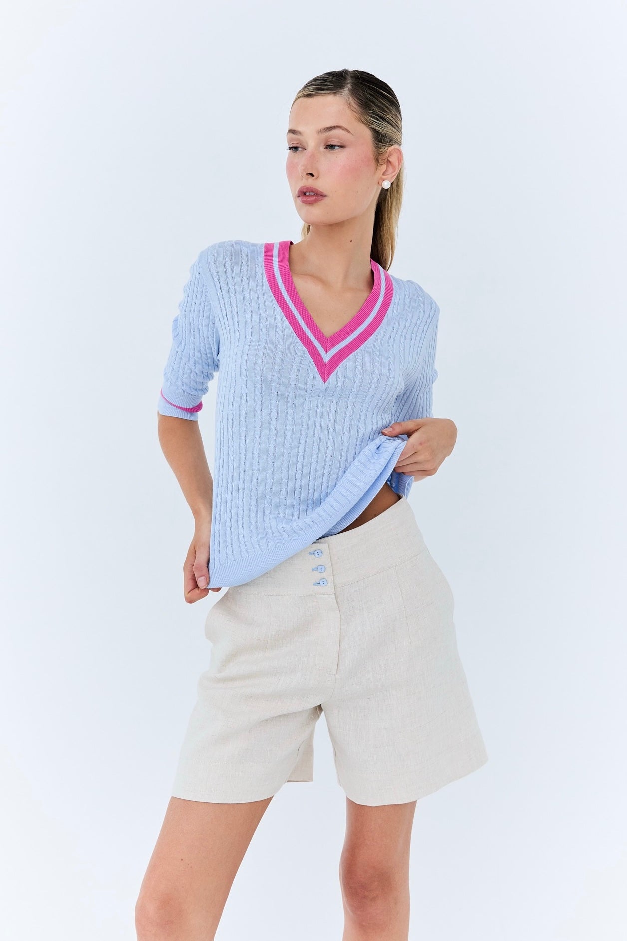 Madelaine Short - Oat Linen