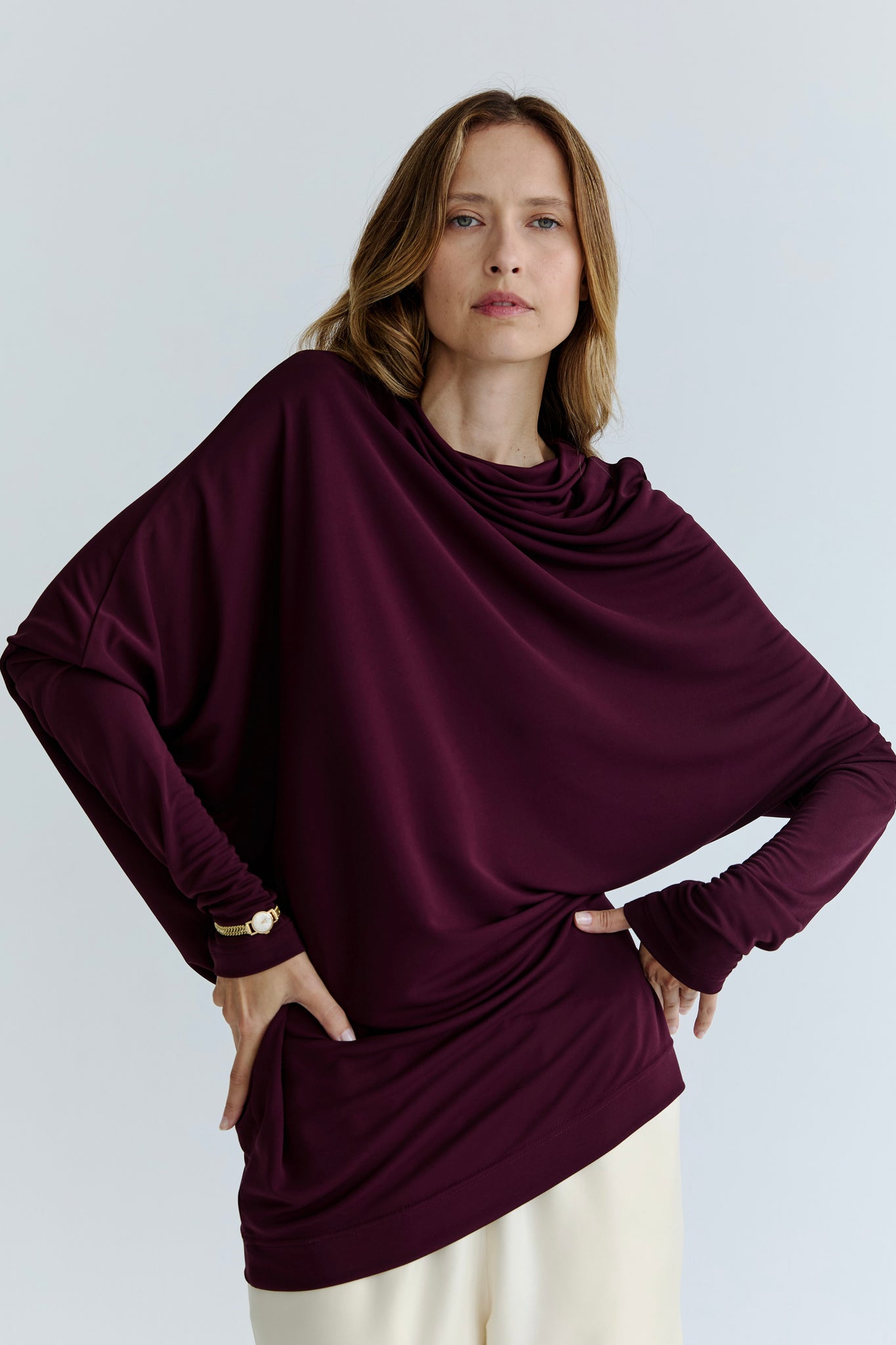 Karin Twist Top - Plum