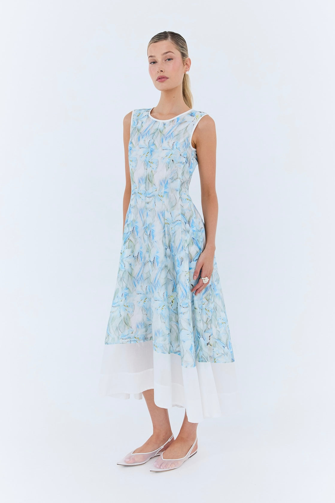 Alexa Maxi Dress - Blue Floral