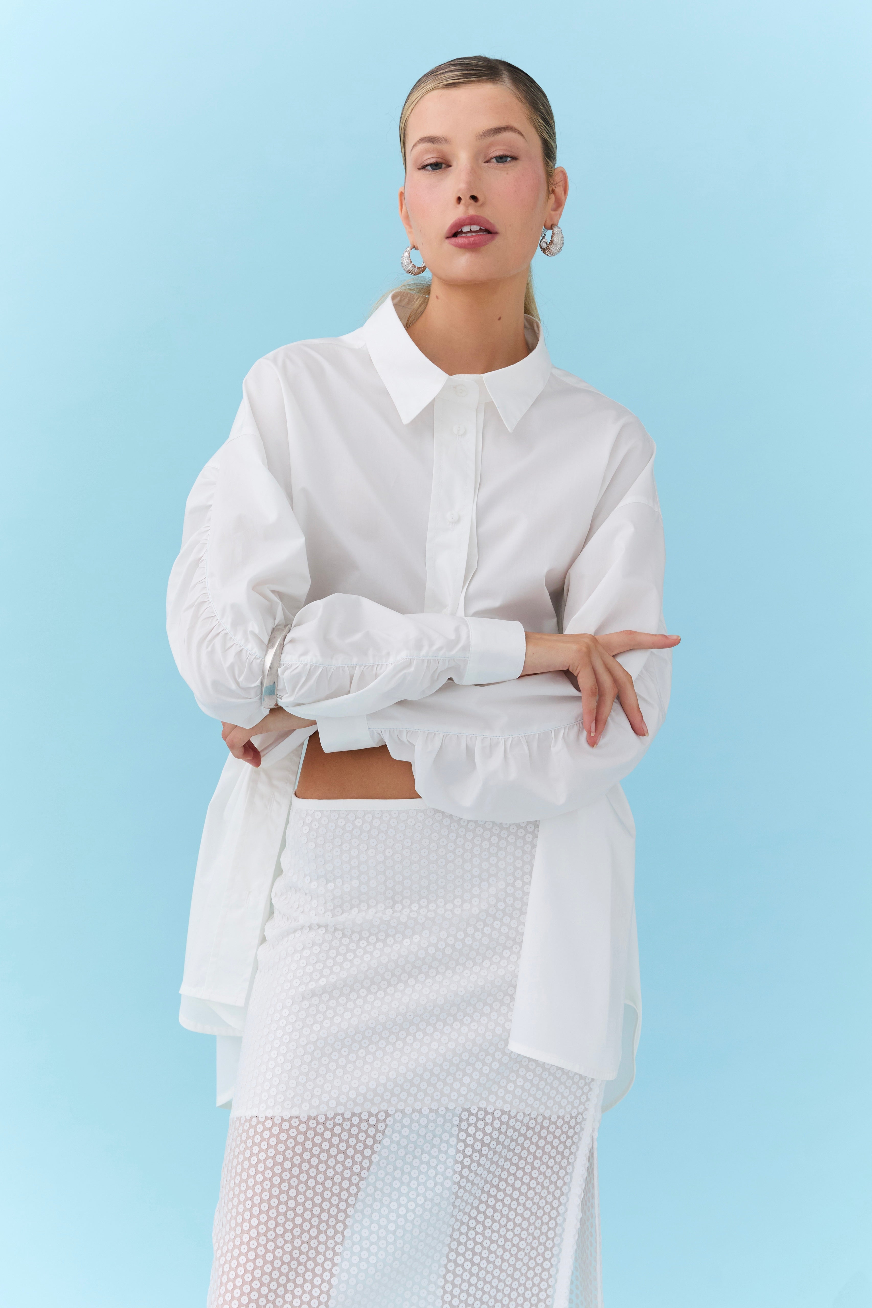 Pamela Oversized Shirt - White