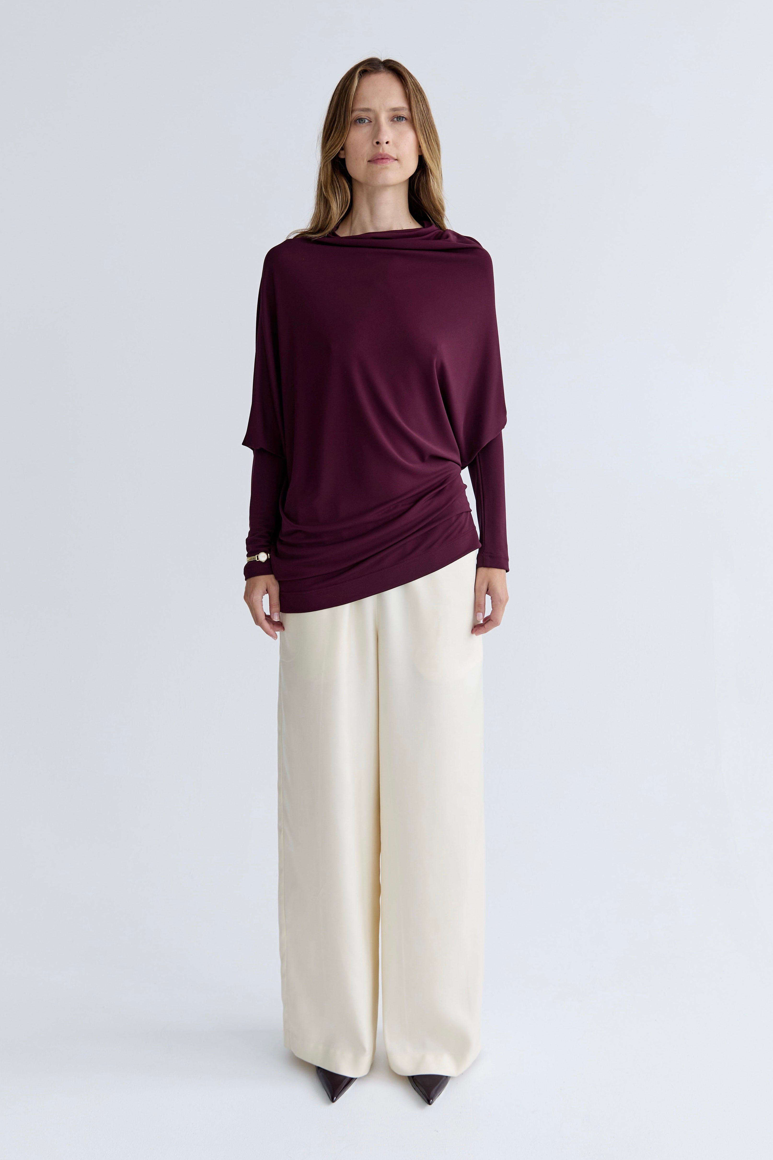 Karin Twist Top - Plum