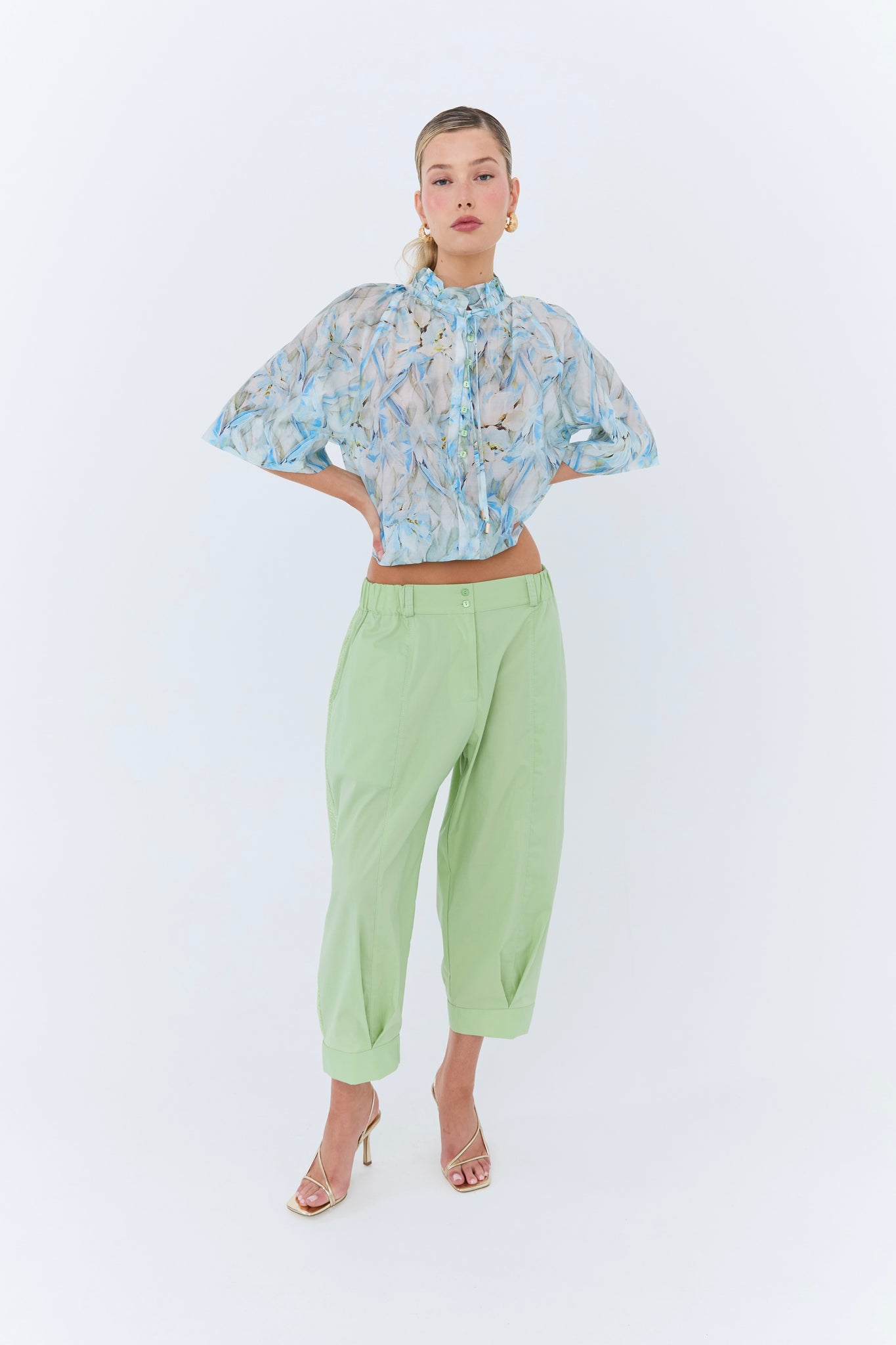 Konstantina Blouse - Blue Floral