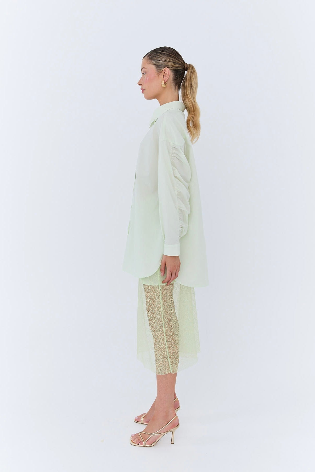 Pamela Oversized Shirt - Matcha