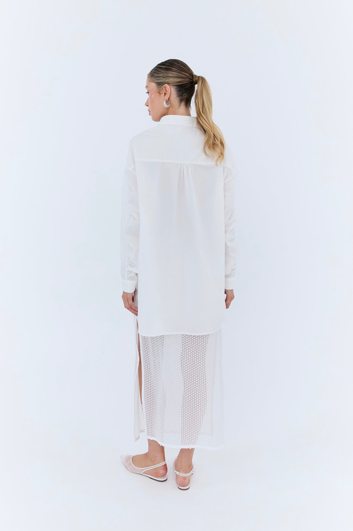 Pamela Oversized Shirt - White