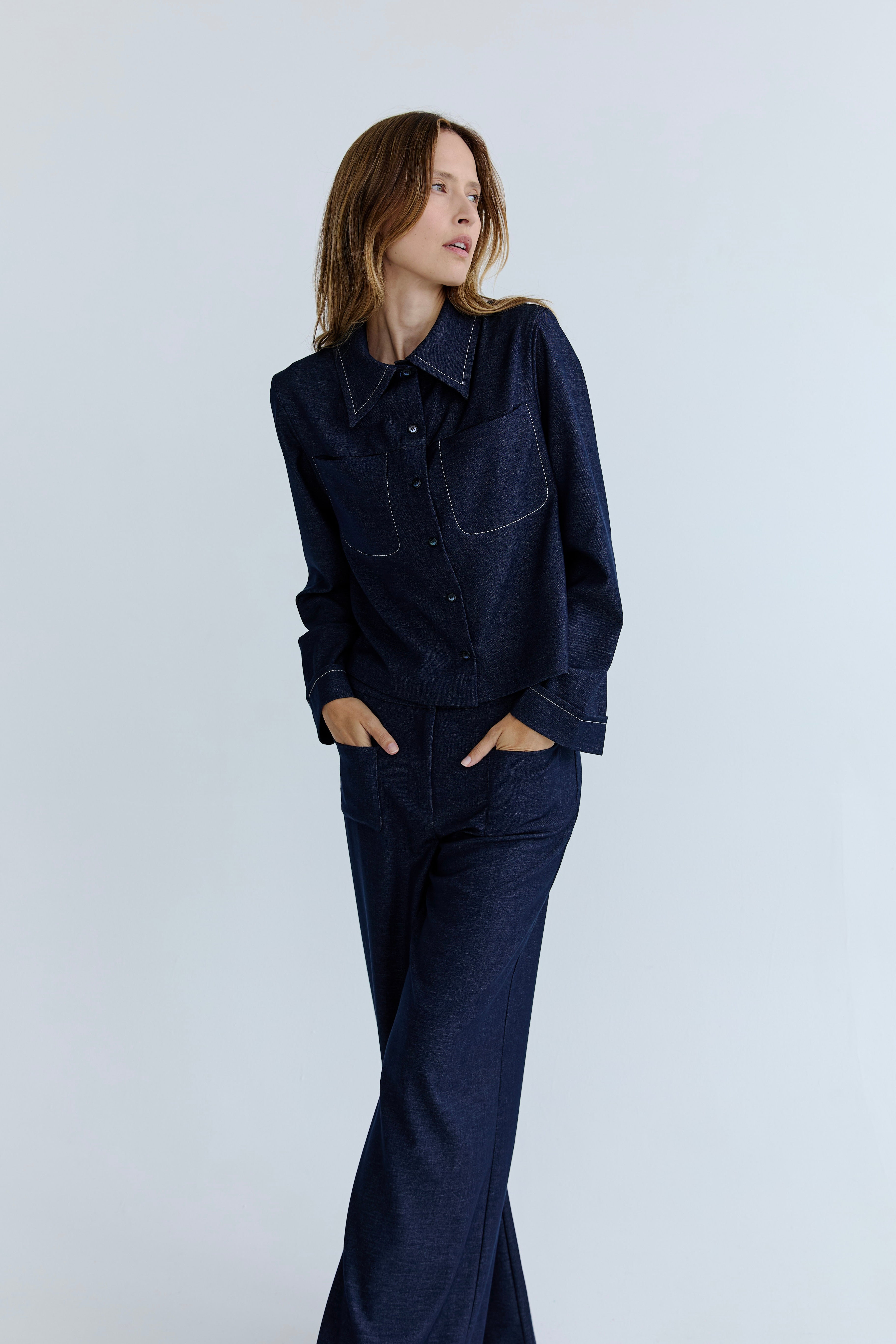 Lottie Shirt - Indigo