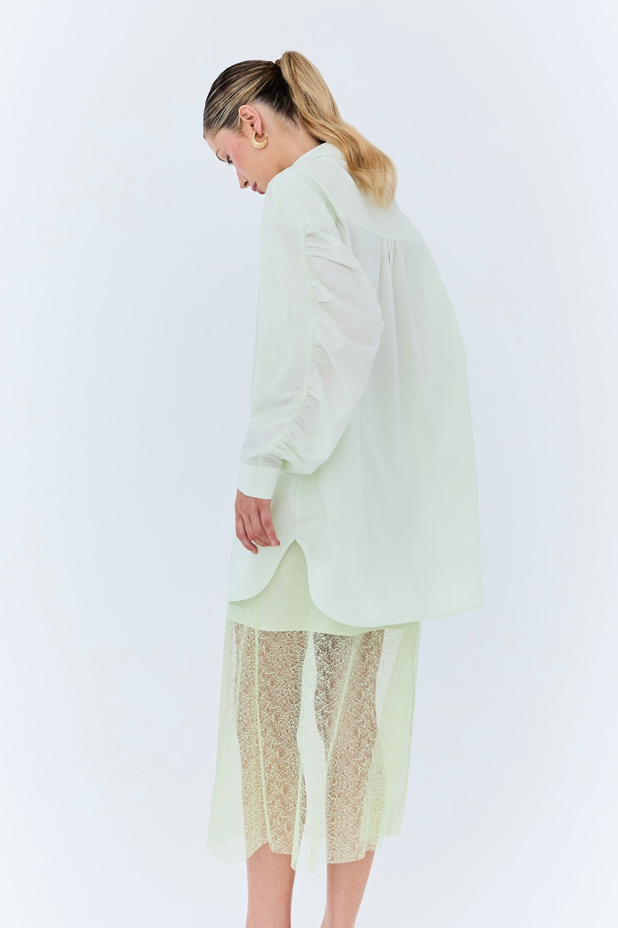 Pamela Oversized Shirt - Matcha