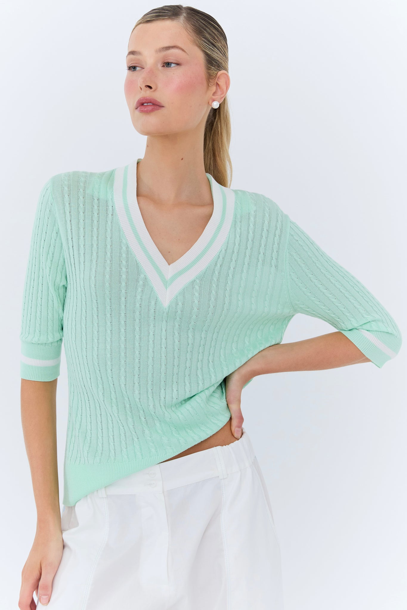 Michèle Polo Knit - Mint