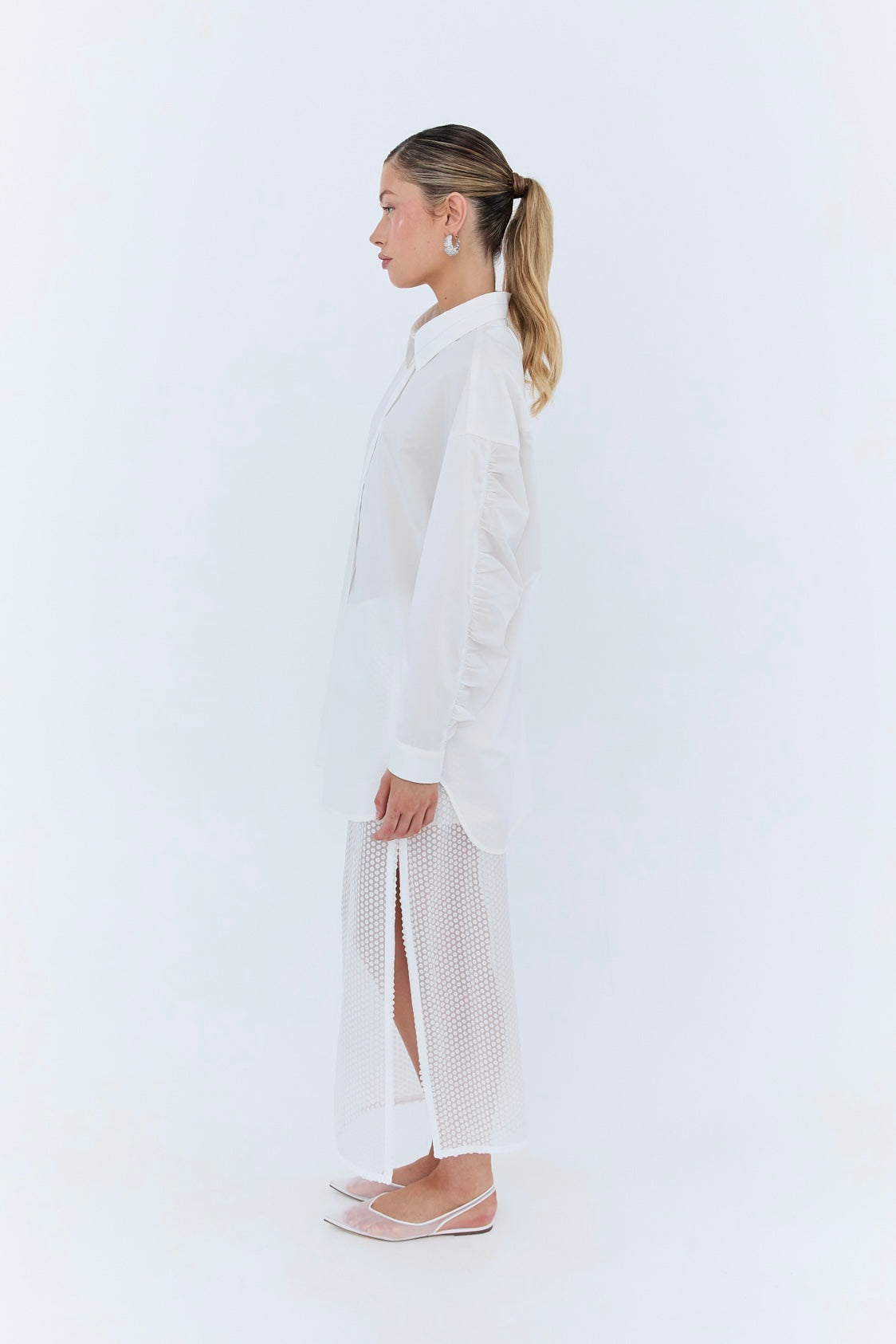 Pamela Oversized Shirt - White