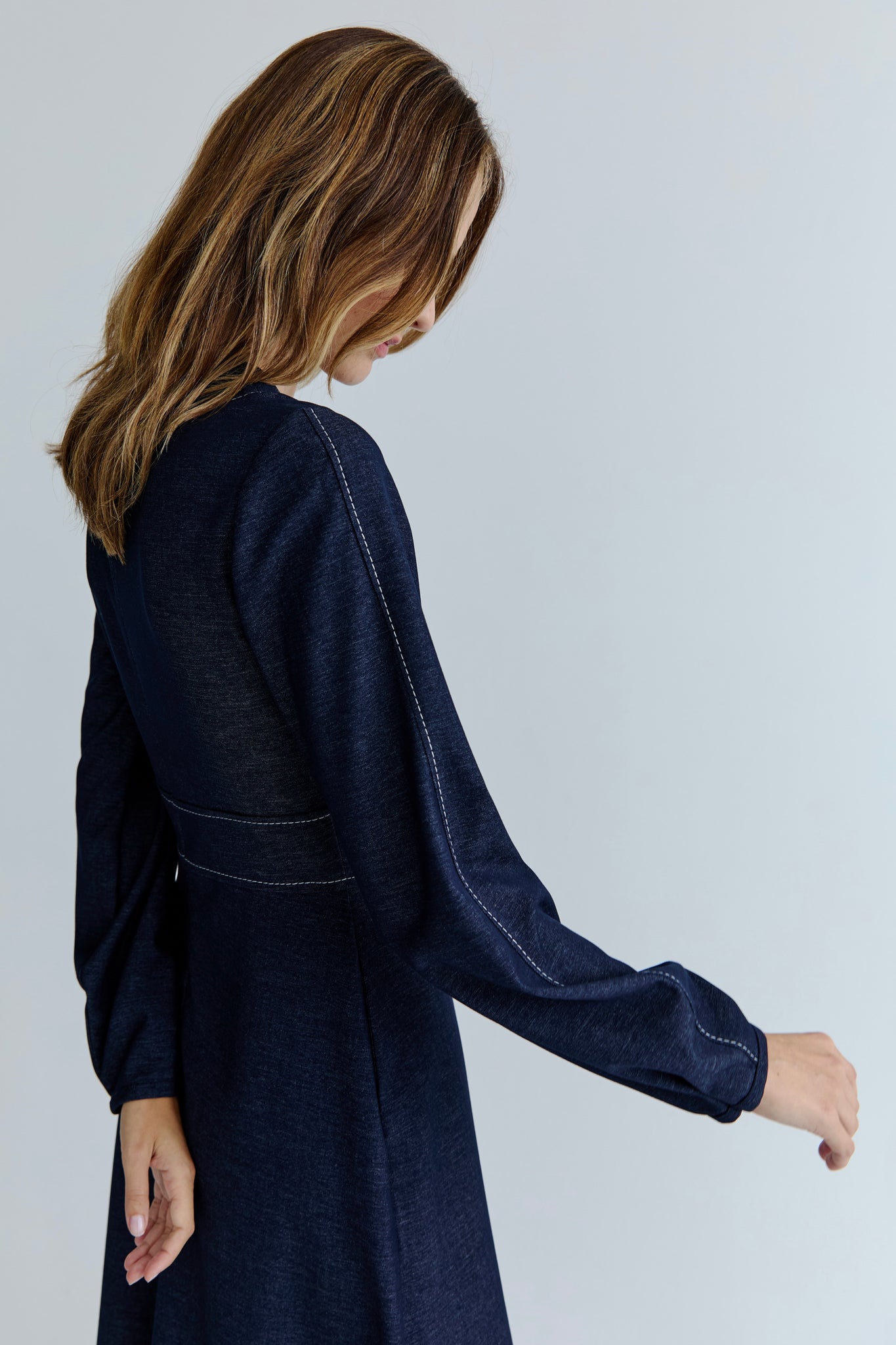 Victoria Dress - Indigo