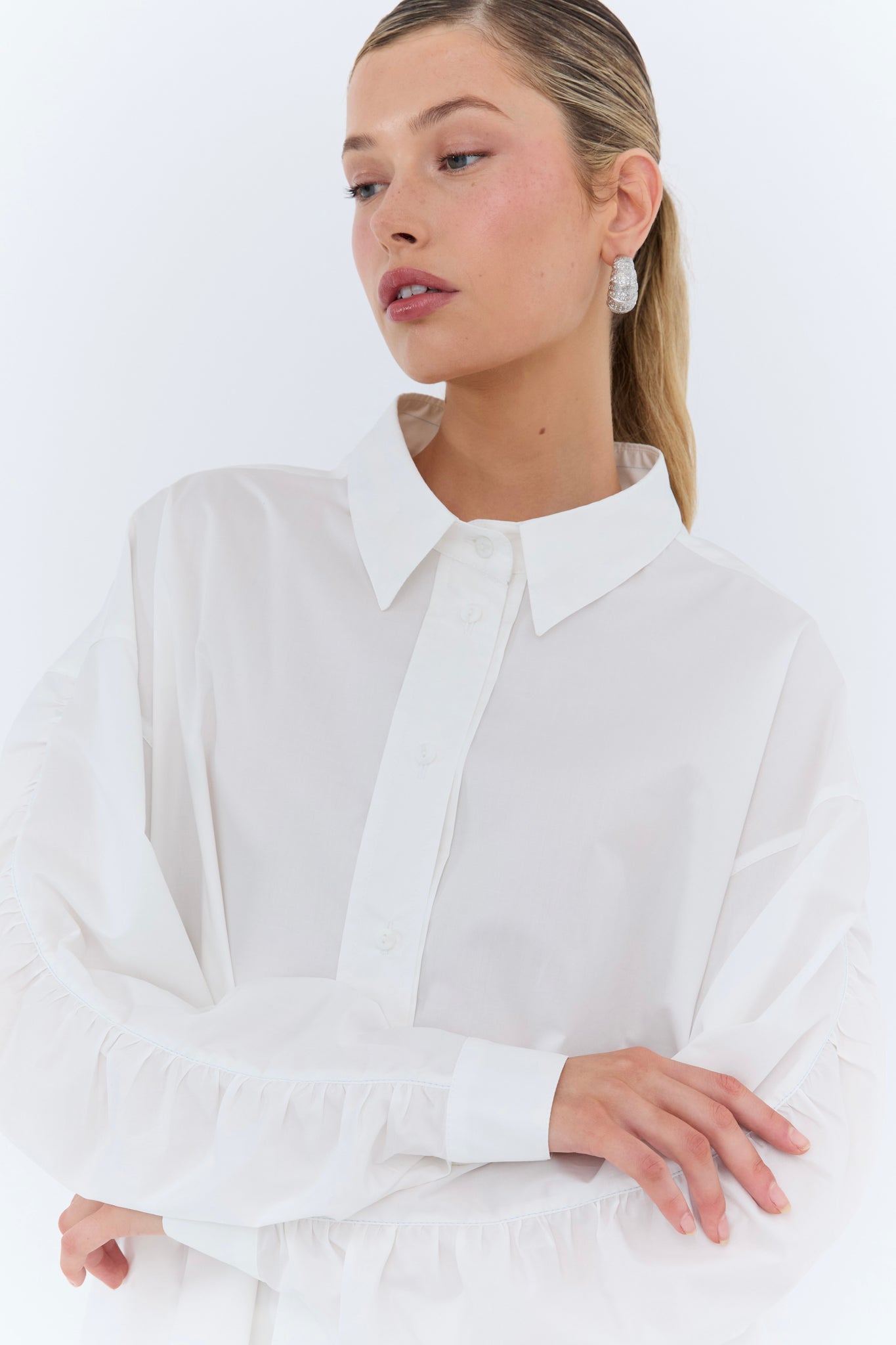 Pamela Oversized Shirt - White