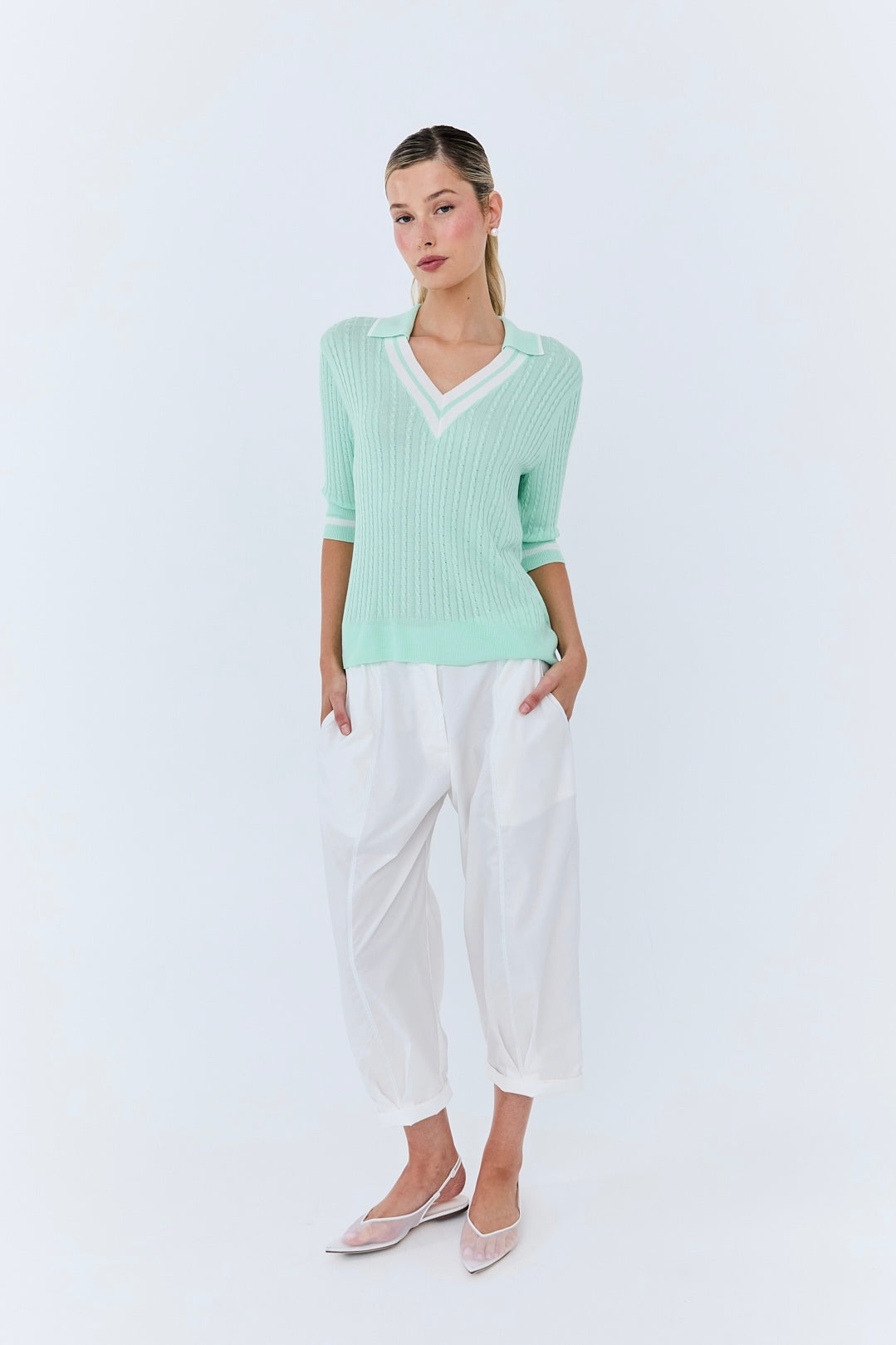 Michèle Polo Knit - Mint
