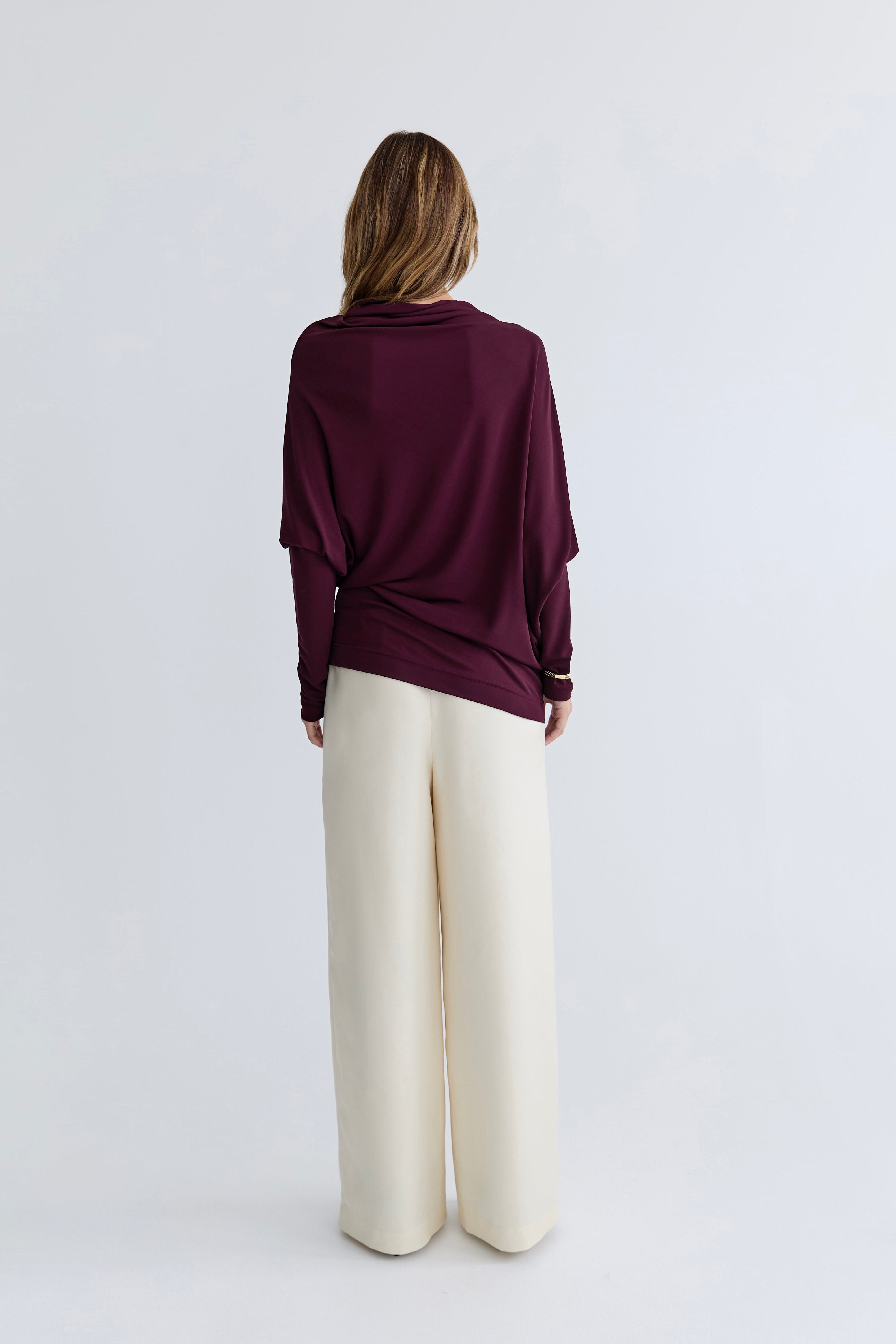 Karin Twist Top - Plum