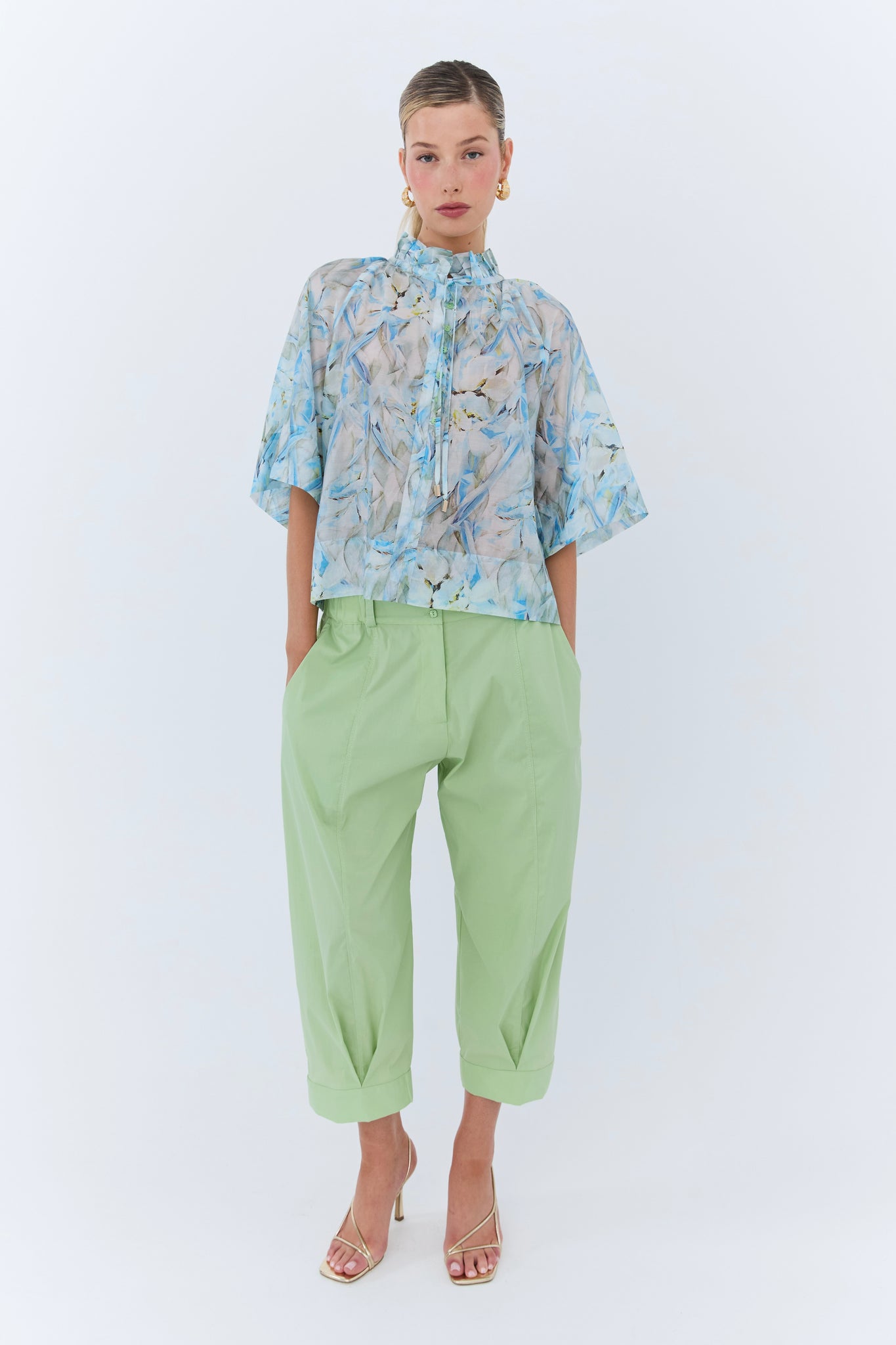 Konstantina Blouse - Blue Floral