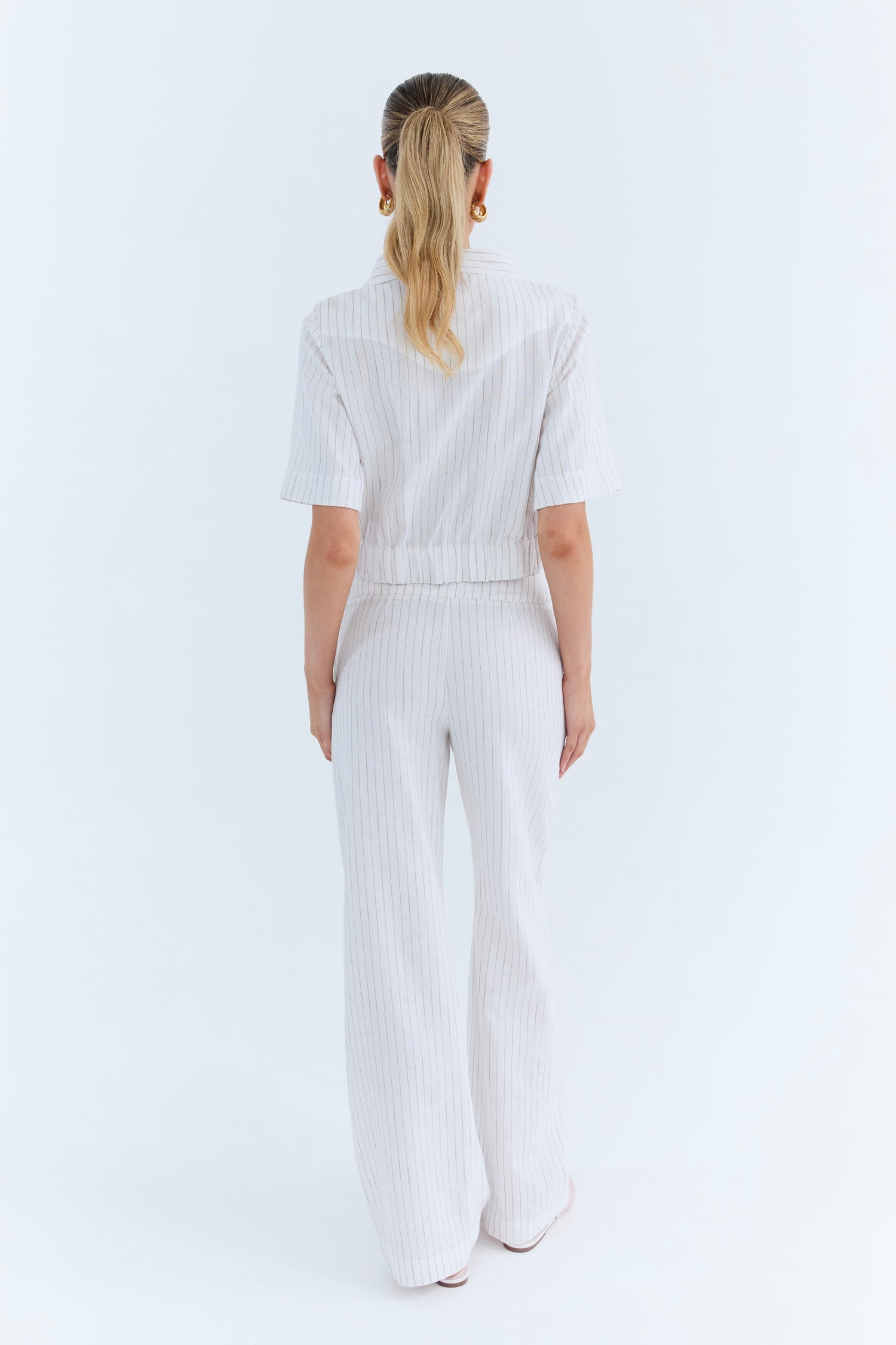 Marlene Pant - Linen Stripe
