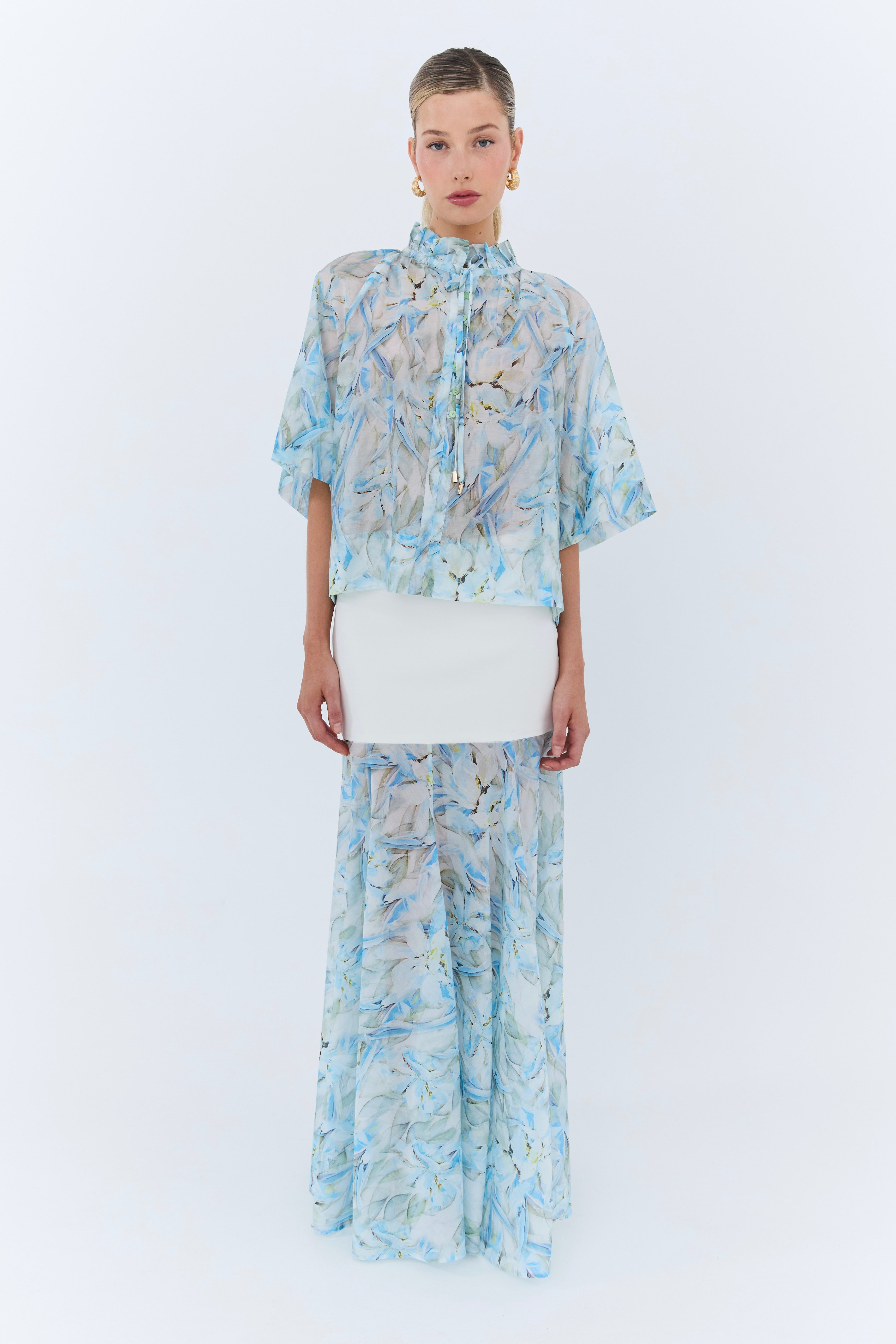 Konstantina Blouse - Blue Floral