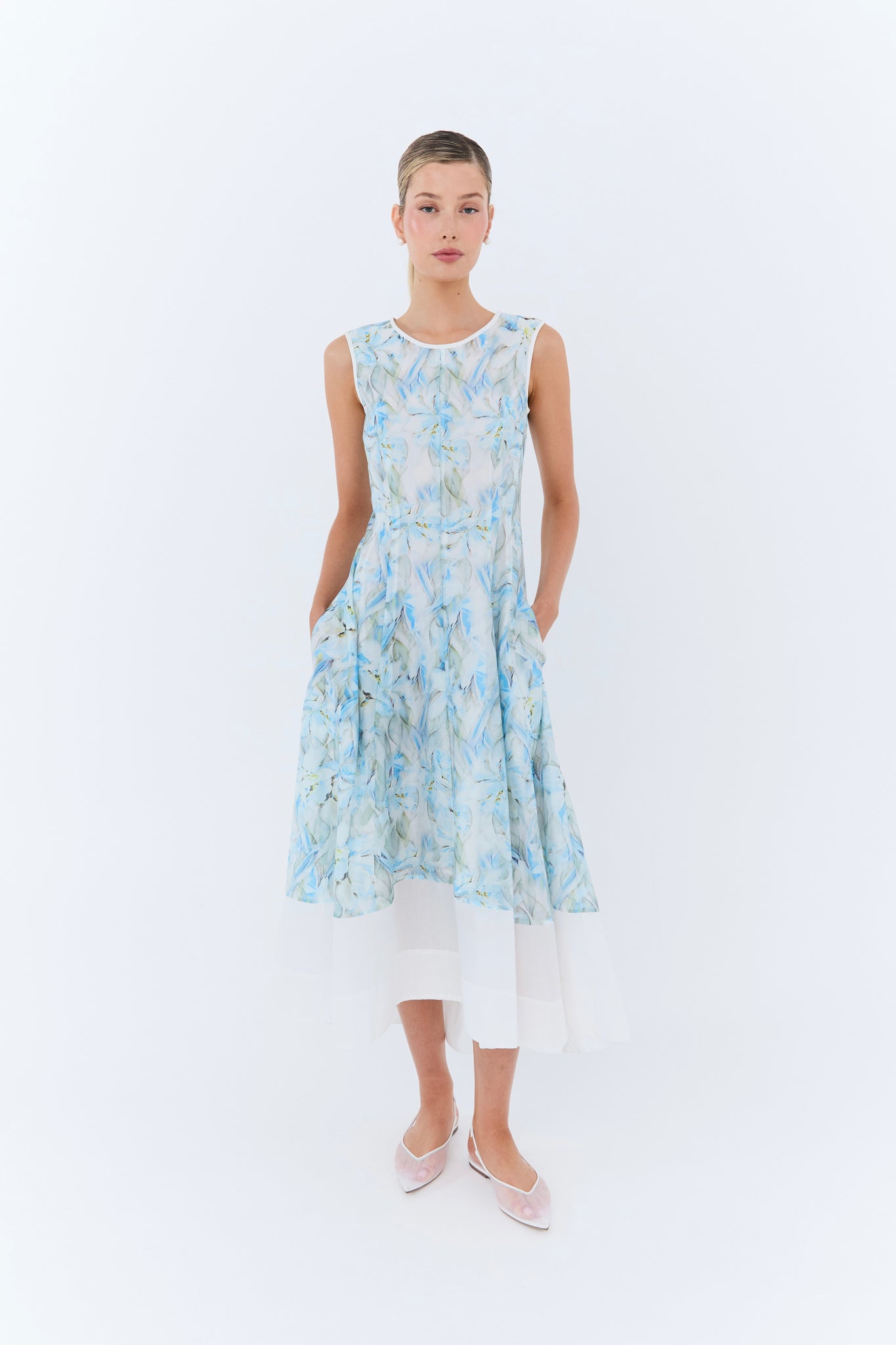 Alexa Maxi Dress - Blue Floral