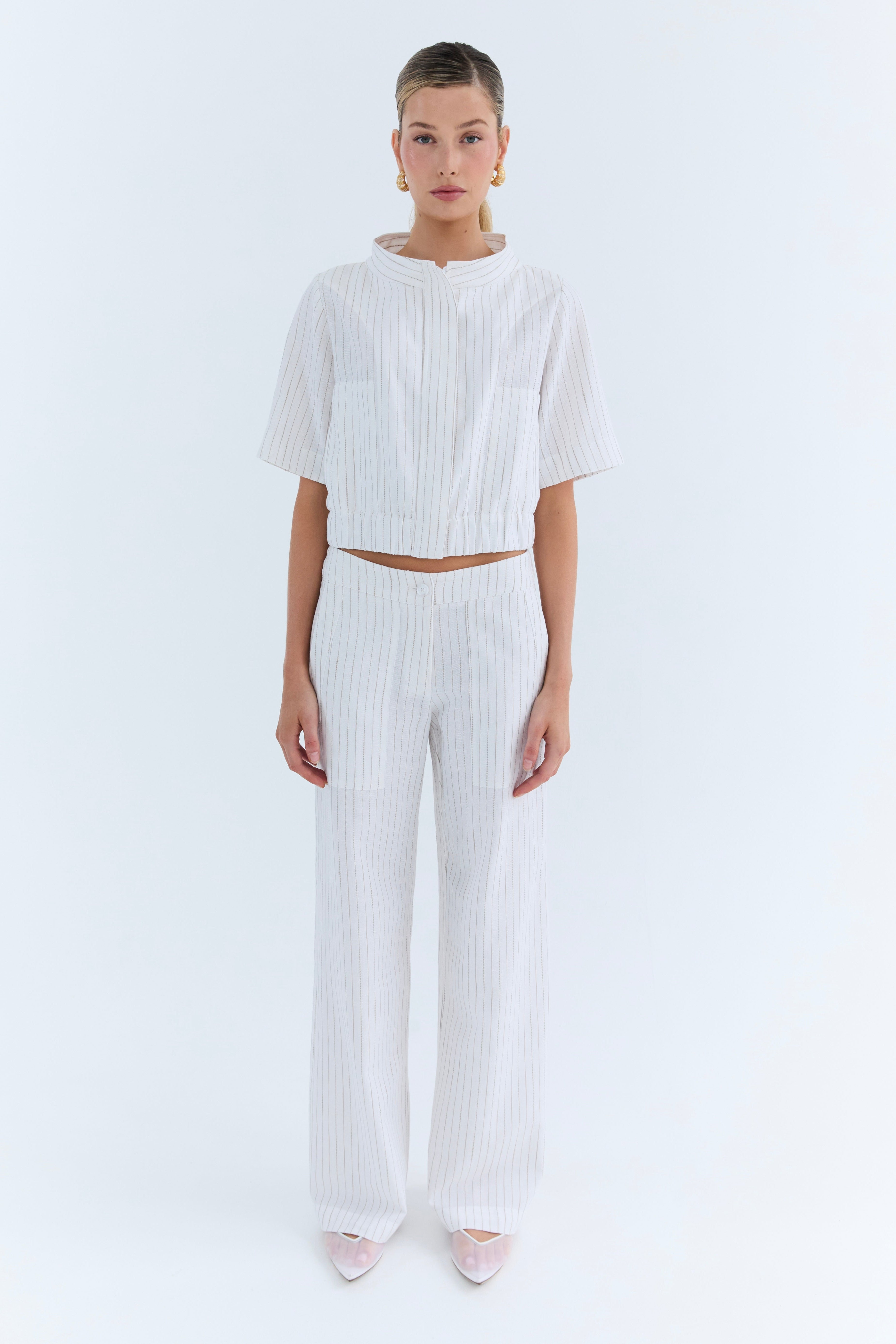 Marlene Pant - Linen Stripe