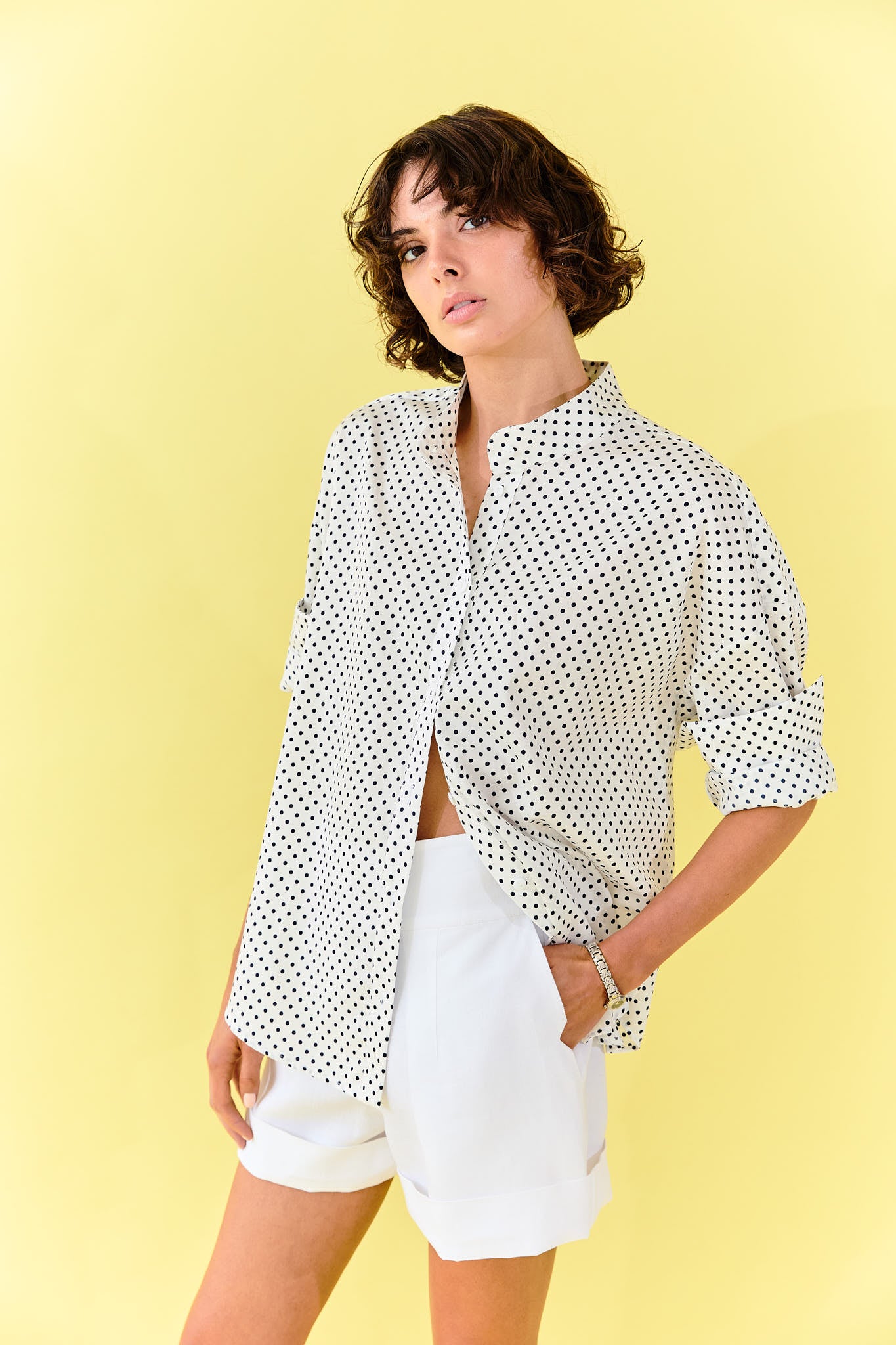 Madelaine Short - White Linen