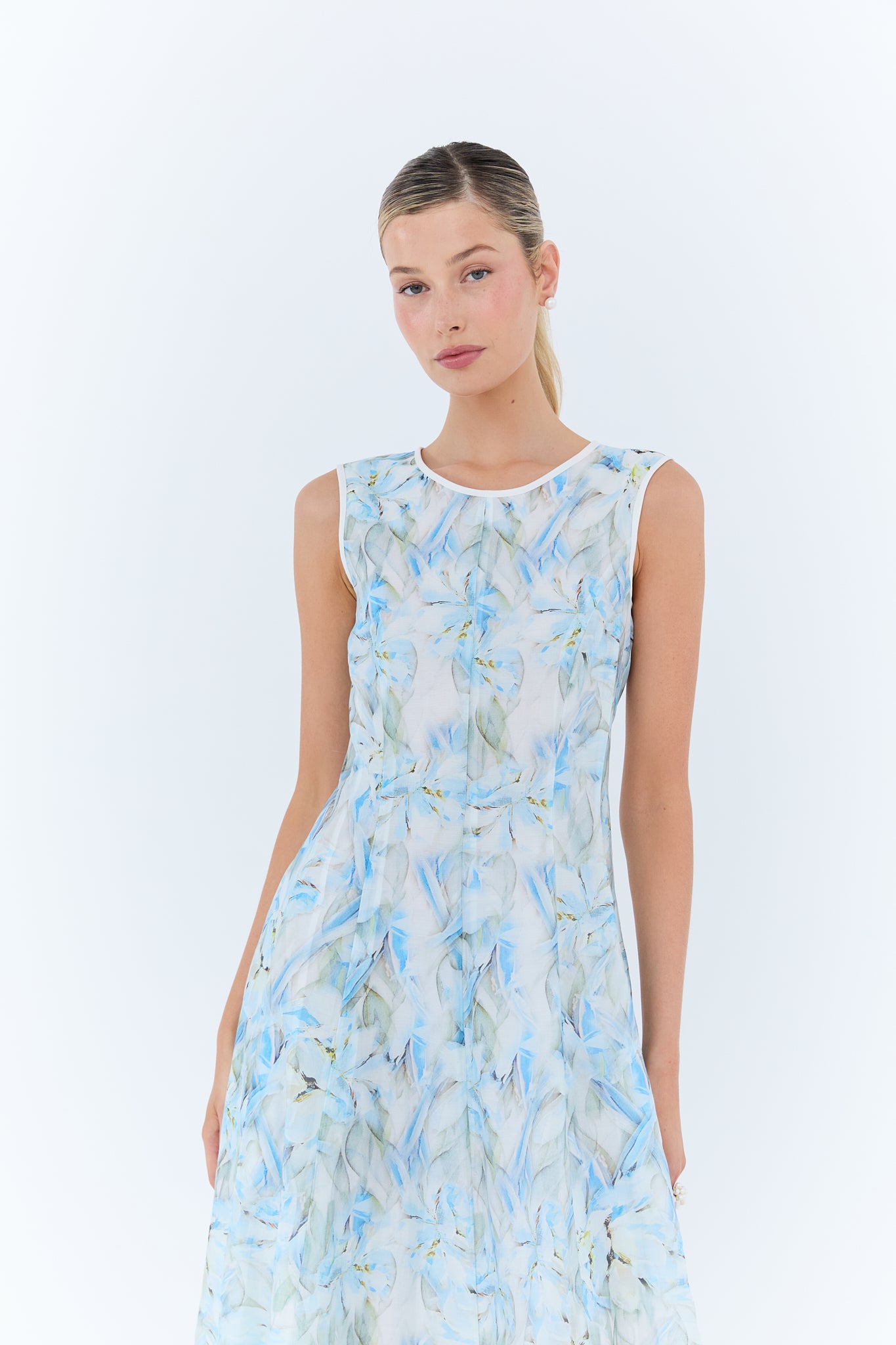 Alexa Maxi Dress - Blue Floral
