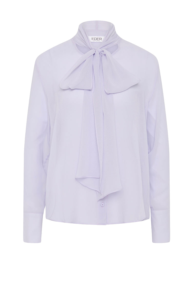 Elodie Silk Blouse - Lilac