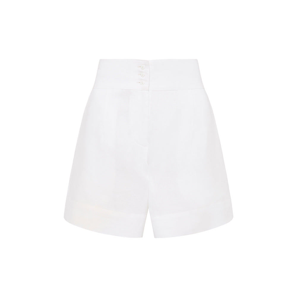 Madelaine Short - White Linen