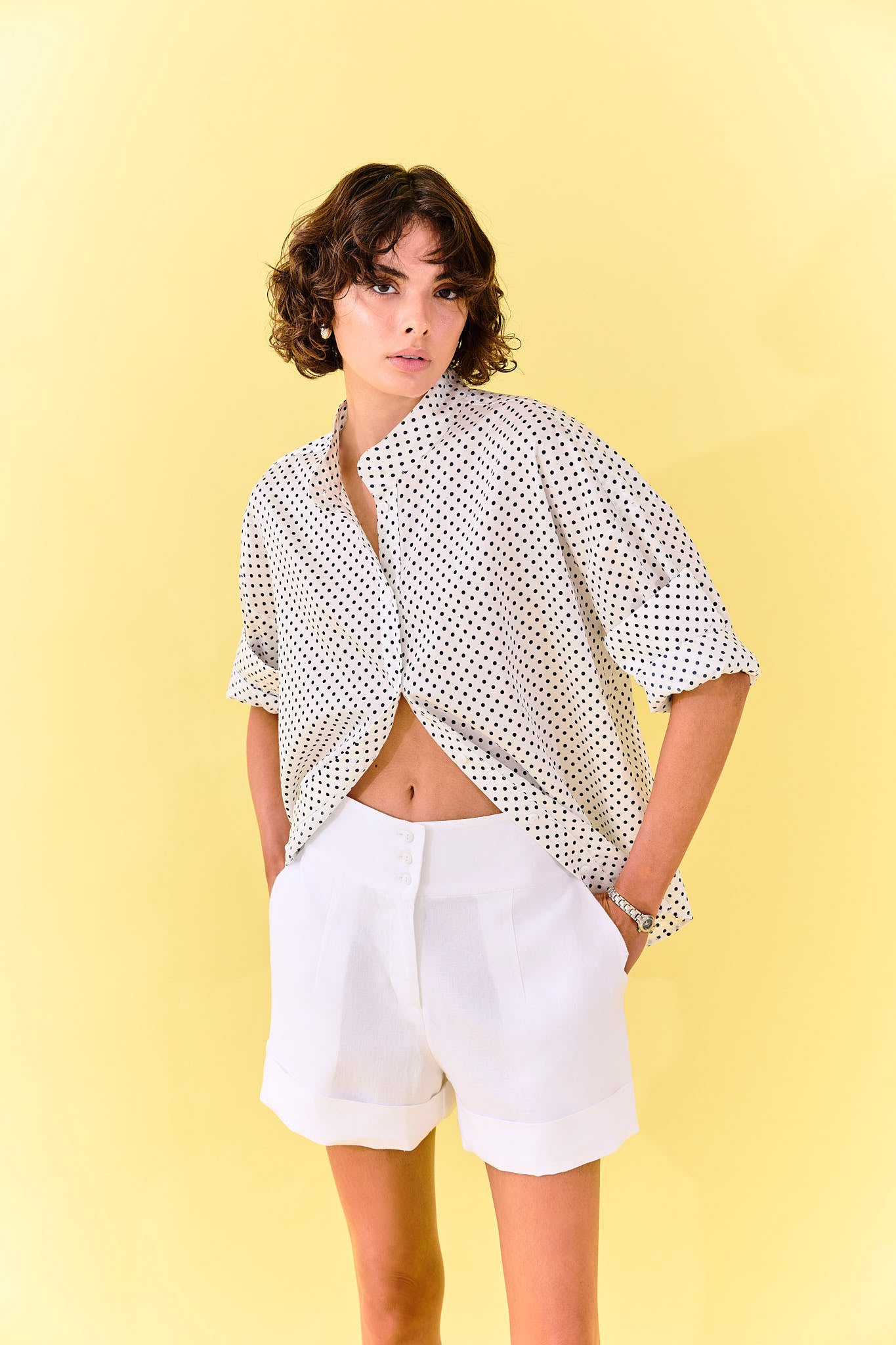 Madelaine Short - White Linen