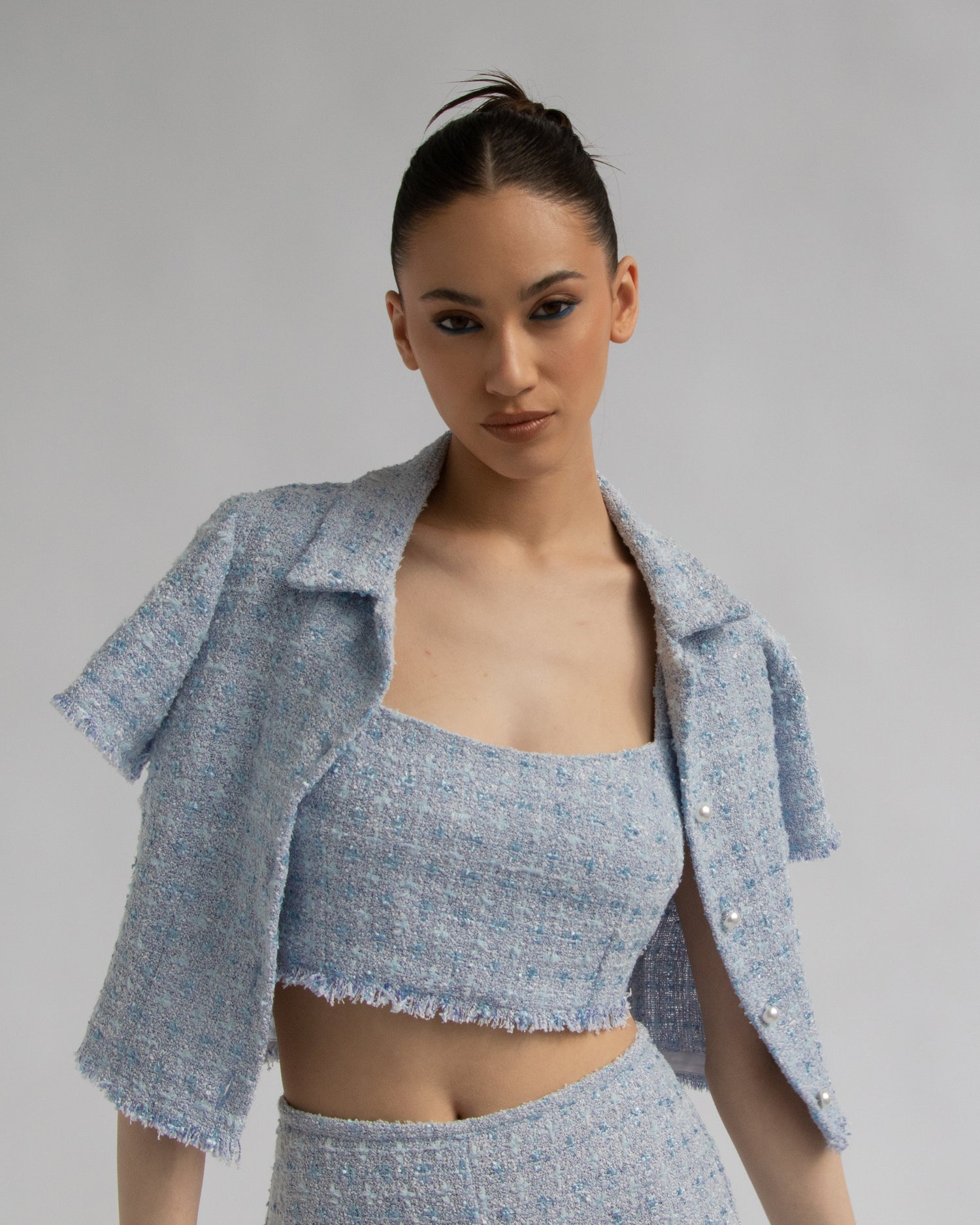 Gigi Tweed Top