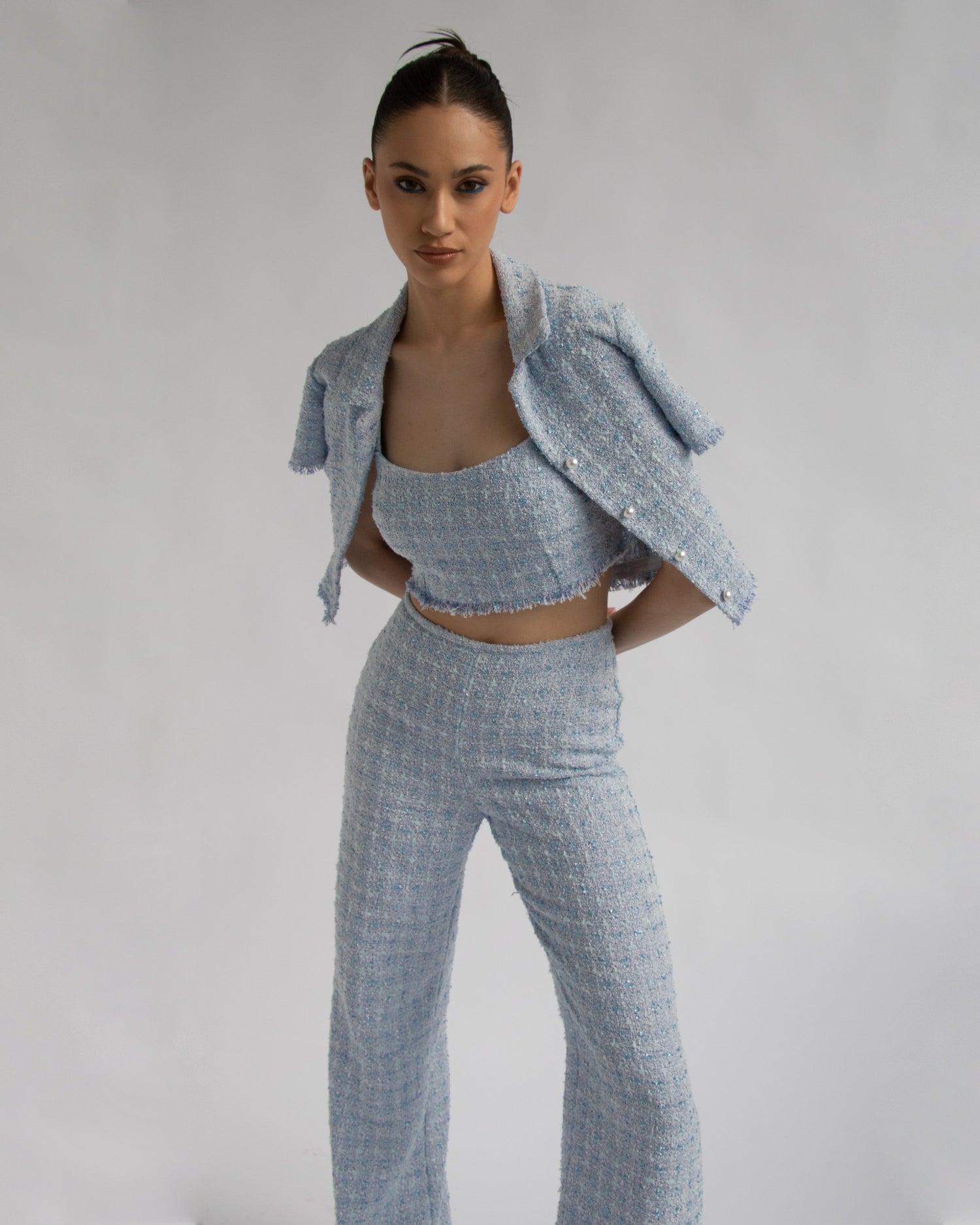 Gigi Tweed Top