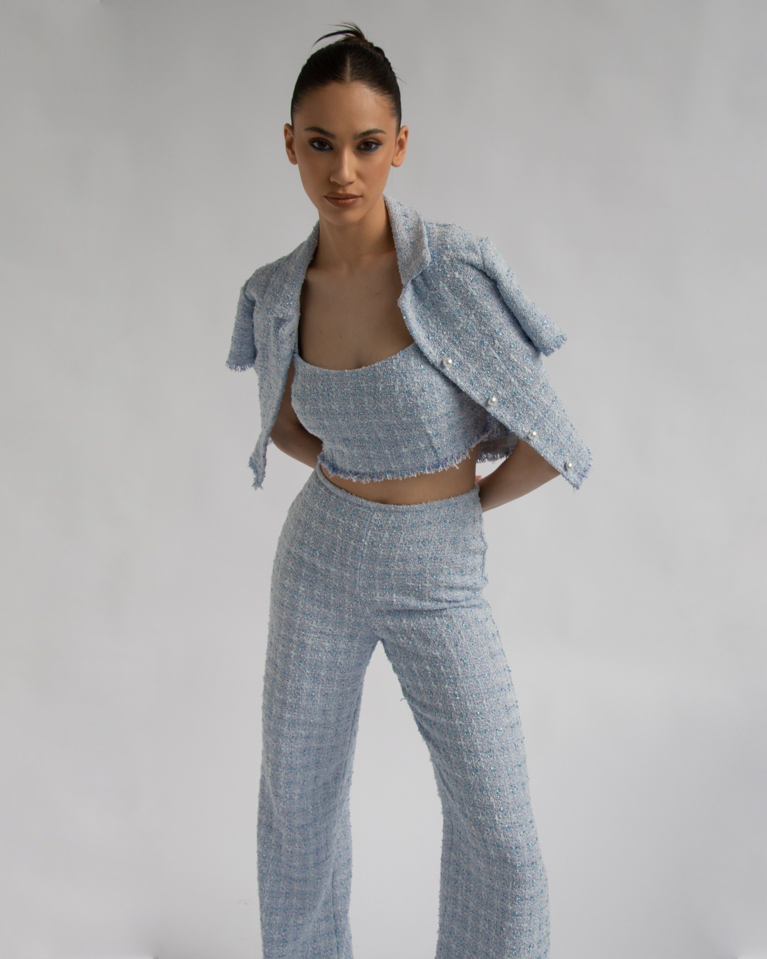 Gigi Tweed Top