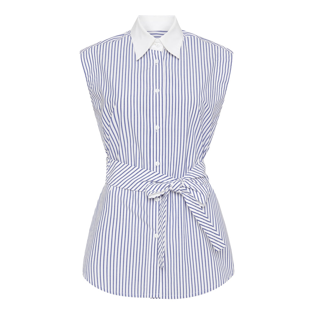 Justin Stripe Sleeveless Shirt